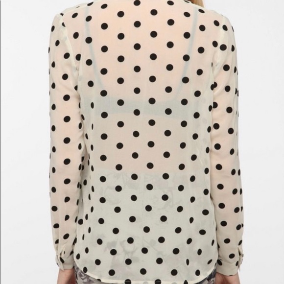 Pins and Needles Polka Dot button down shirt! - Picture 4 of 4